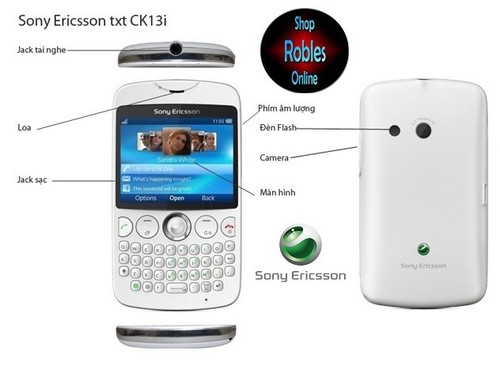 Sony ericsson txt - ericsson, bianco