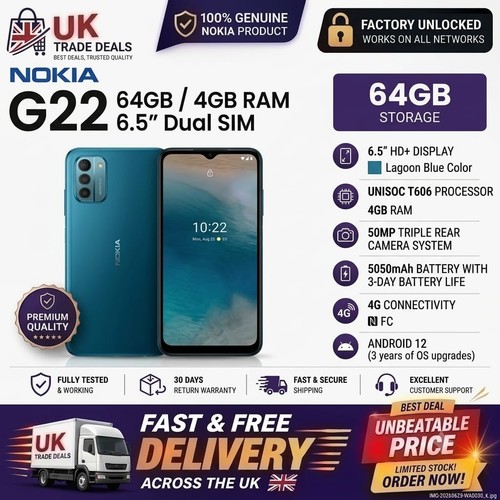Nokia g22 64gb - g22, 6.5"