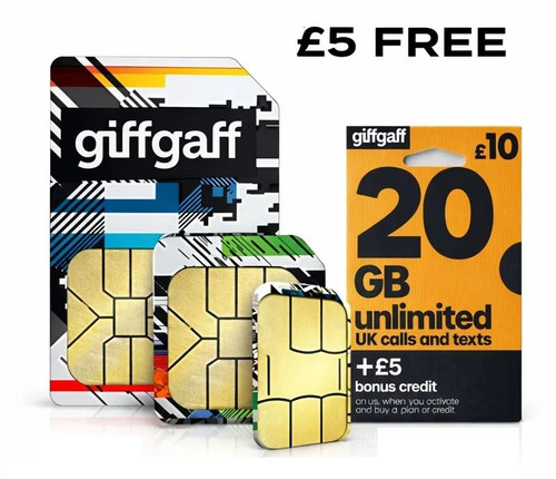 Giffgaff giff gaff sim - gaff, 3